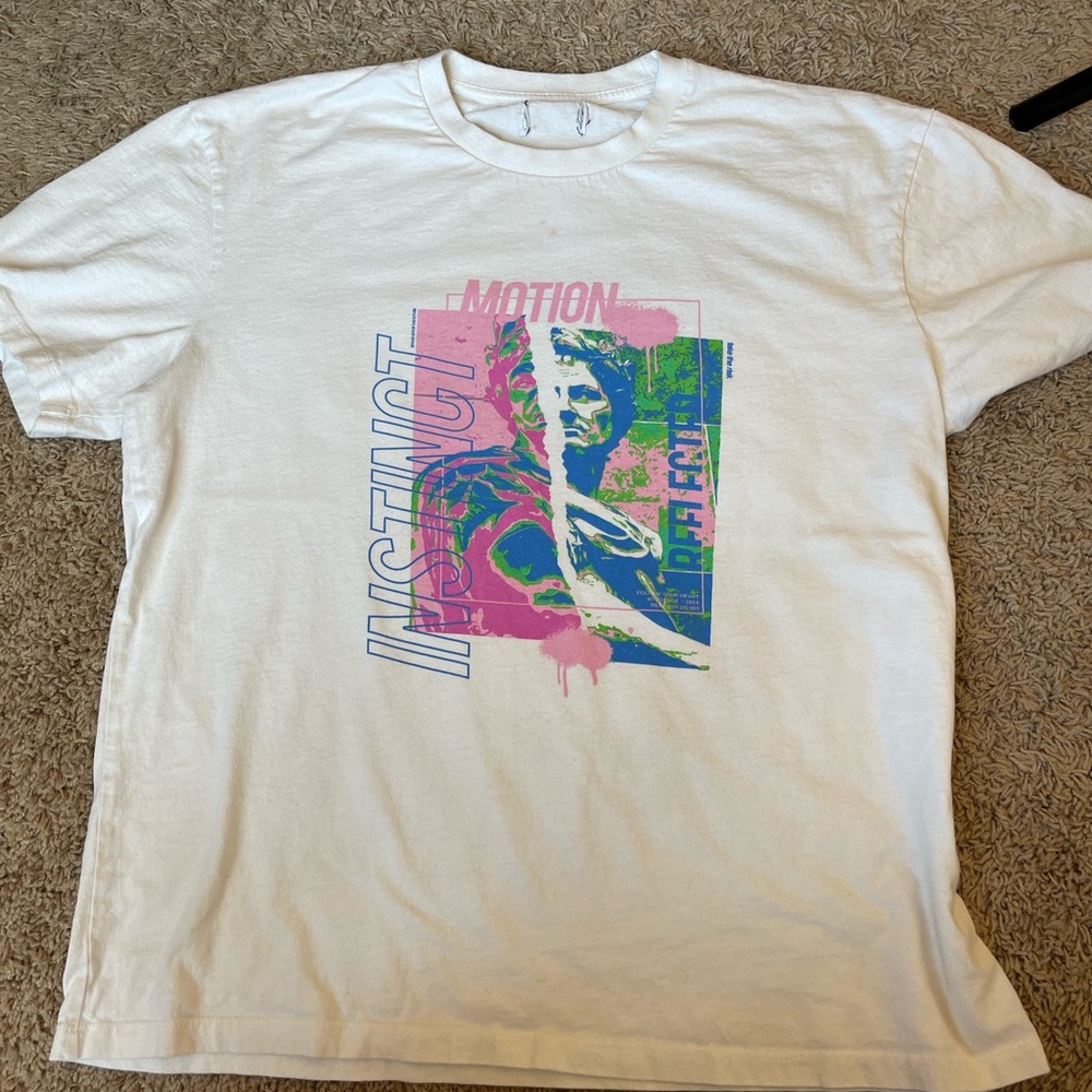 Topman White Graphic Tee